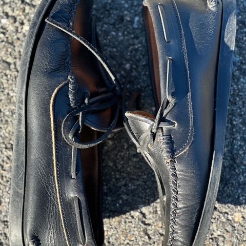 Yuketen Canoe Moc in Horween Black Chromexcel