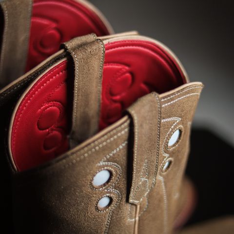 Briselblack The Bullet Cowboy Boots in Horween Natural Chromexcel Roughout