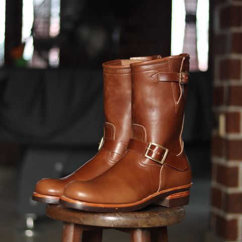 Briselblack The Keeper 'Type 2' Engineer Boot in Toscanello Waxed Horsebutt Maryam Tannery