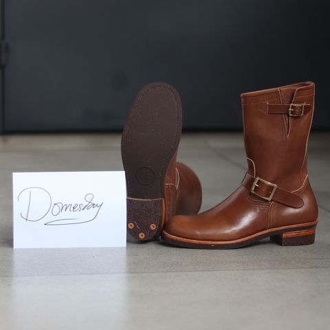 Briselblack The Keeper 'Type 2' Engineer Boot in Toscanello Waxed Horsebutt Maryam Tannery