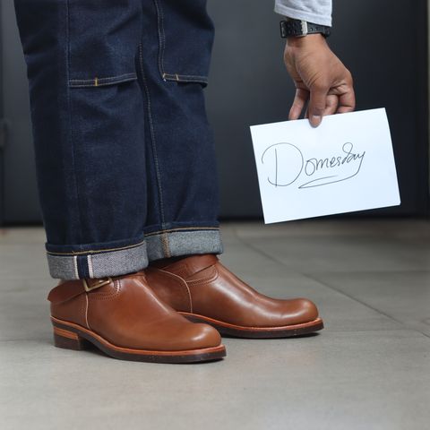 Briselblack The Keeper 'Type 2' Engineer Boot in Toscanello Waxed Horsebutt Maryam Tannery