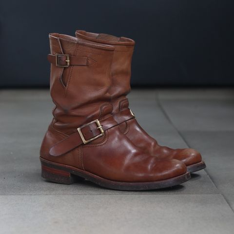 Briselblack The Keeper 'Type 2' Engineer Boot in Toscanello Waxed Horsebutt Maryam Tannery