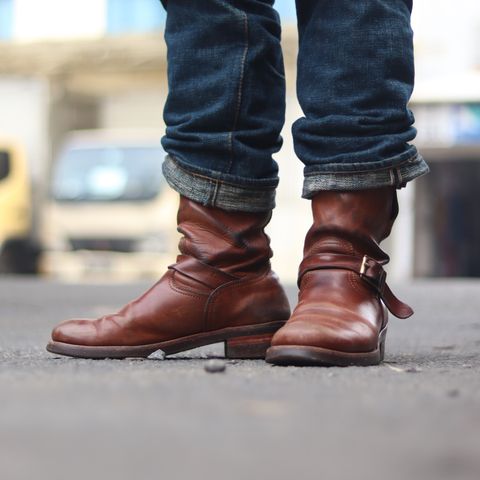 Briselblack The Keeper 'Type 2' Engineer Boot in Toscanello Waxed Horsebutt Maryam Tannery