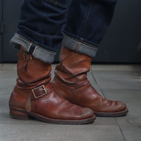 Briselblack The Keeper 'Type 2' Engineer Boot in Toscanello Waxed Horsebutt Maryam Tannery