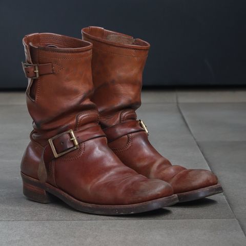 Briselblack The Keeper 'Type 2' Engineer Boot in Toscanello Waxed Horsebutt Maryam Tannery