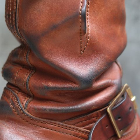 Briselblack The Keeper 'Type 2' Engineer Boot in Toscanello Waxed Horsebutt Maryam Tannery
