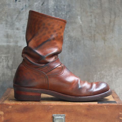 Briselblack The Keeper 'Type 2' Engineer Boot in Toscanello Waxed Horsebutt Maryam Tannery