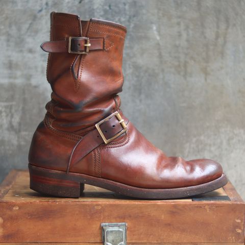 Briselblack The Keeper 'Type 2' Engineer Boot in Toscanello Waxed Horsebutt Maryam Tannery
