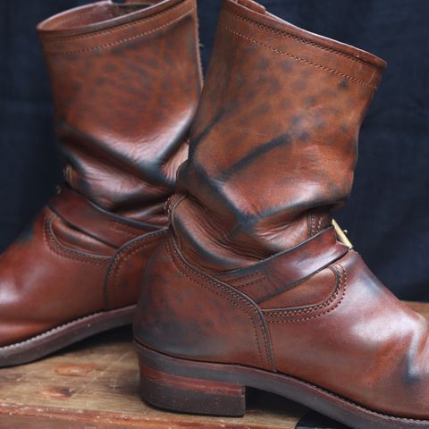 Briselblack The Keeper 'Type 2' Engineer Boot in Toscanello Waxed Horsebutt Maryam Tannery