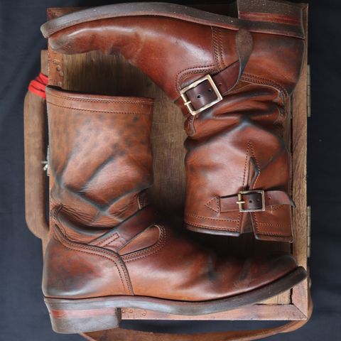 Briselblack The Keeper 'Type 2' Engineer Boot in Toscanello Waxed Horsebutt Maryam Tannery