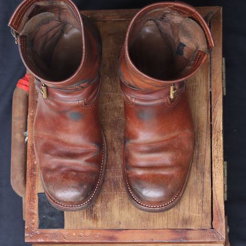 Briselblack The Keeper 'Type 2' Engineer Boot in Toscanello Waxed Horsebutt Maryam Tannery