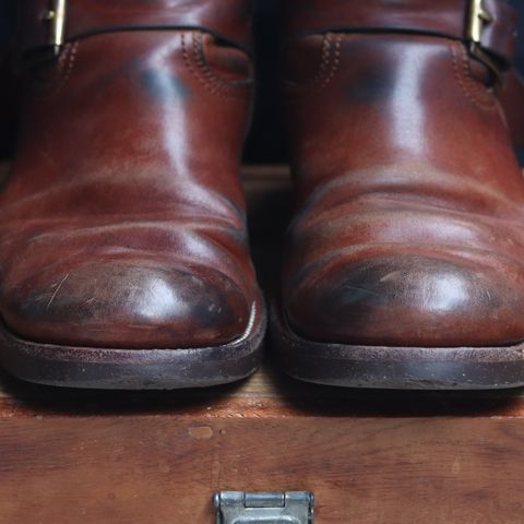 Briselblack The Keeper 'Type 2' Engineer Boot in Toscanello Waxed Horsebutt Maryam Tannery