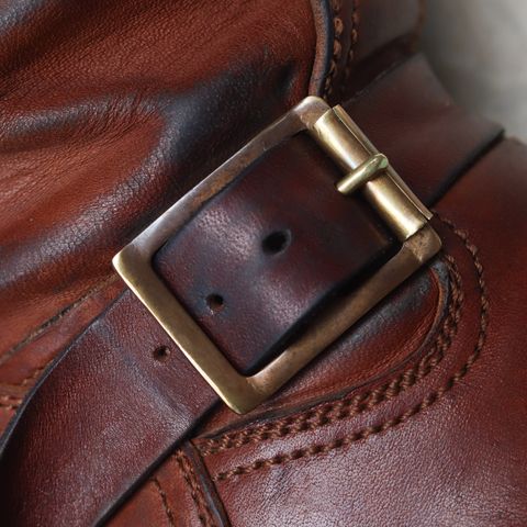 Briselblack The Keeper 'Type 2' Engineer Boot in Toscanello Waxed Horsebutt Maryam Tannery