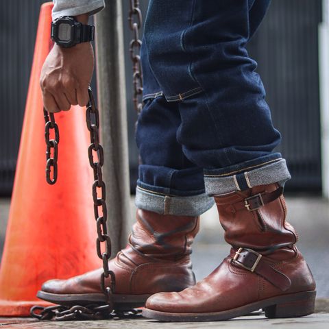 Briselblack The Keeper 'Type 2' Engineer Boot in Toscanello Waxed Horsebutt Maryam Tannery