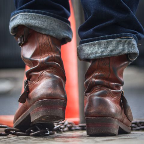 Briselblack The Keeper 'Type 2' Engineer Boot in Toscanello Waxed Horsebutt Maryam Tannery