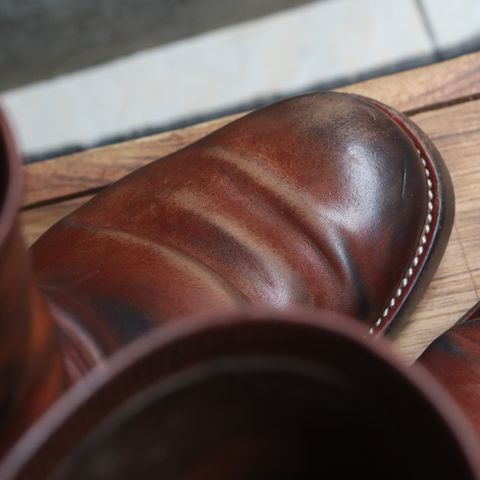 Briselblack The Keeper 'Type 2' Engineer Boot in Toscanello Waxed Horsebutt Maryam Tannery