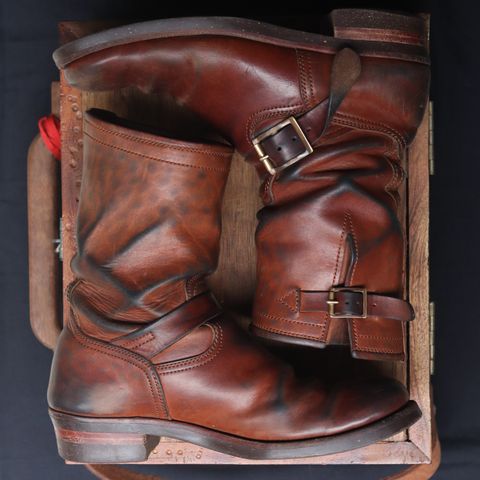 Briselblack The Keeper 'Type 2' Engineer Boot in Toscanello Waxed Horsebutt Maryam Tannery