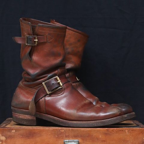 Briselblack The Keeper 'Type 2' Engineer Boot in Toscanello Waxed Horsebutt Maryam Tannery