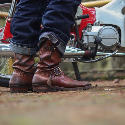Briselblack The Keeper 'Type 2' Engineer Boot in Toscanello Waxed Horsebutt Maryam Tannery