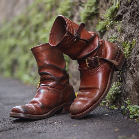 Briselblack The Keeper 'Type 2' Engineer Boot in Toscanello Waxed Horsebutt Maryam Tannery