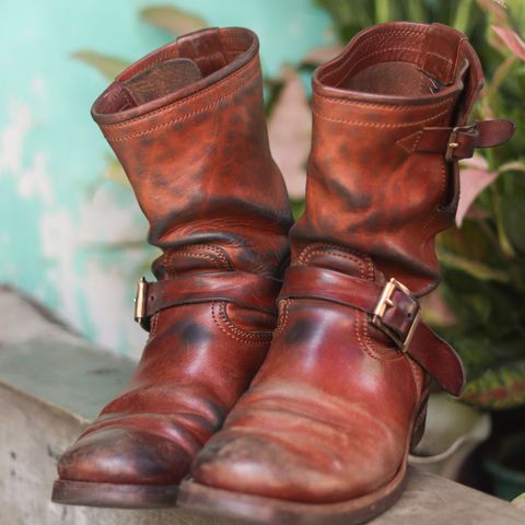Briselblack The Keeper 'Type 2' Engineer Boot in Toscanello Waxed Horsebutt Maryam Tannery