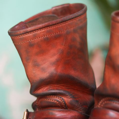 Briselblack The Keeper 'Type 2' Engineer Boot in Toscanello Waxed Horsebutt Maryam Tannery