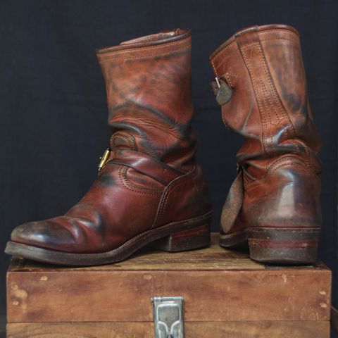 Briselblack The Keeper 'Type 2' Engineer Boot in Toscanello Waxed Horsebutt Maryam Tannery