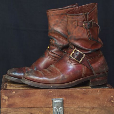 Briselblack The Keeper 'Type 2' Engineer Boot in Toscanello Waxed Horsebutt Maryam Tannery