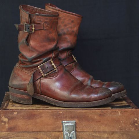 Briselblack The Keeper 'Type 2' Engineer Boot in Toscanello Waxed Horsebutt Maryam Tannery