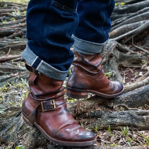 Briselblack The Keeper 'Type 2' Engineer Boot in Toscanello Waxed Horsebutt Maryam Tannery