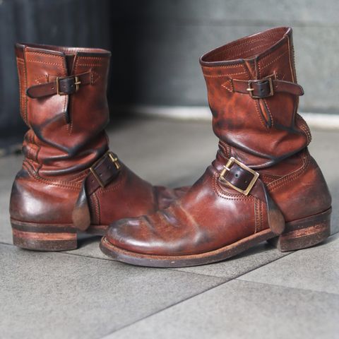 Briselblack The Keeper 'Type 2' Engineer Boot in Toscanello Waxed Horsebutt Maryam Tannery