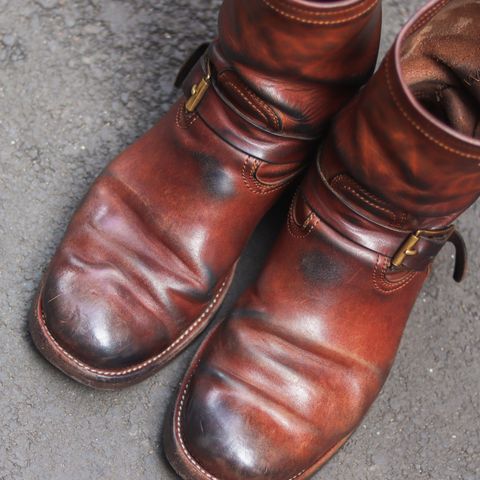 Briselblack The Keeper 'Type 2' Engineer Boot in Toscanello Waxed Horsebutt Maryam Tannery