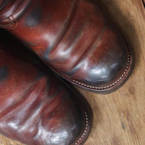 Briselblack The Keeper 'Type 2' Engineer Boot in Toscanello Waxed Horsebutt Maryam Tannery