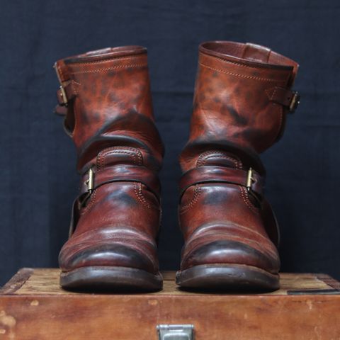 Briselblack The Keeper 'Type 2' Engineer Boot in Toscanello Waxed Horsebutt Maryam Tannery