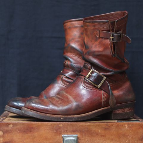 Briselblack The Keeper 'Type 2' Engineer Boot in Toscanello Waxed Horsebutt Maryam Tannery