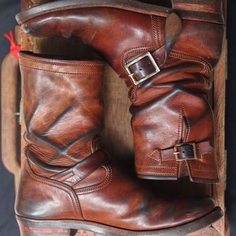 Briselblack The Keeper 'Type 2' Engineer Boot in Toscanello Waxed Horsebutt Maryam Tannery