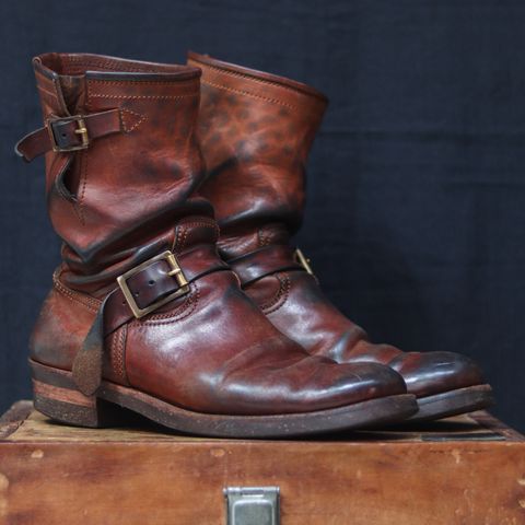Briselblack The Keeper 'Type 2' Engineer Boot in Toscanello Waxed Horsebutt Maryam Tannery