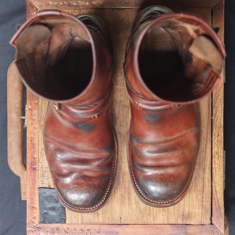Briselblack The Keeper 'Type 2' Engineer Boot in Toscanello Waxed Horsebutt Maryam Tannery