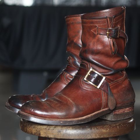 Briselblack The Keeper 'Type 2' Engineer Boot in Toscanello Waxed Horsebutt Maryam Tannery