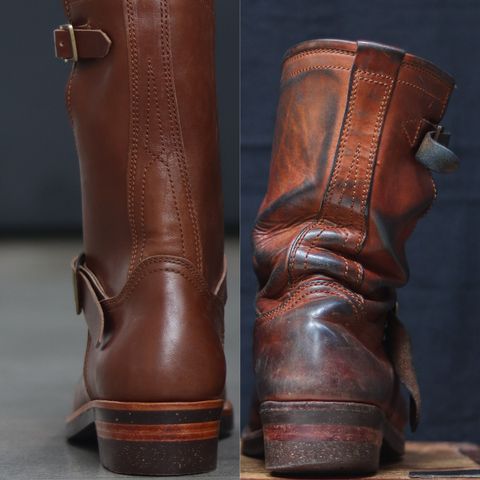 Briselblack The Keeper 'Type 2' Engineer Boot in Toscanello Waxed Horsebutt Maryam Tannery