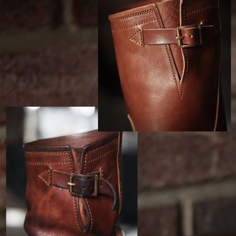 Briselblack The Keeper 'Type 2' Engineer Boot in Toscanello Waxed Horsebutt Maryam Tannery