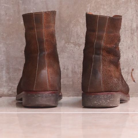 Briselblack The Buck Wholecut Lace to Toe in Horween Natural Chromexcel Roughout