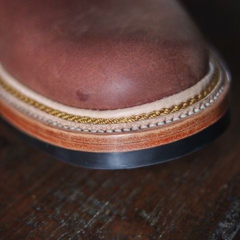 Fortis french army boots in Indonesian Red Brown Pull Up