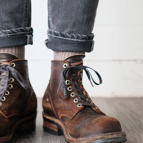 Viberg Service Boot in Horween Brown Waxed Flesh