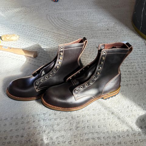 View photo of Truman Upland Boot in Horween Java Waxed Flesh