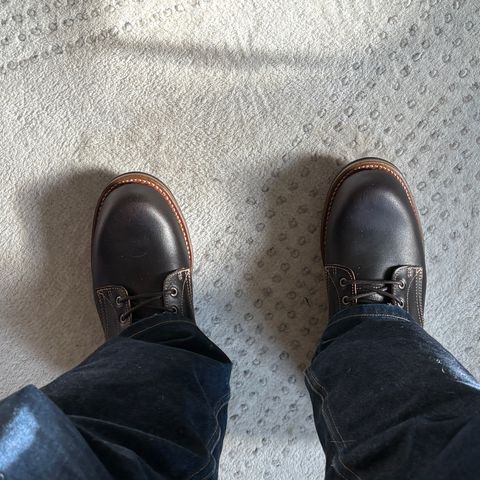 View photo of Truman Upland Boot in Horween Java Waxed Flesh