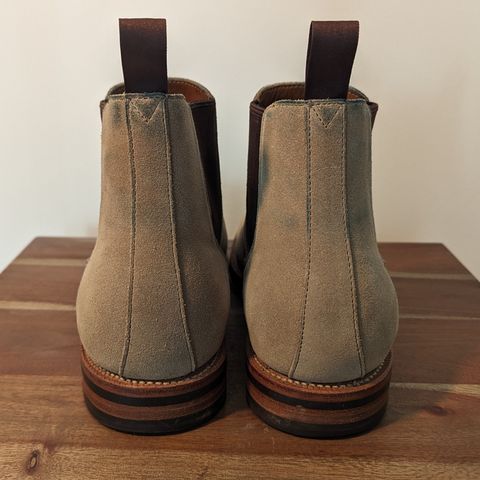 Grant Stone Chelsea Boot in C.F. Stead Ivory Suede