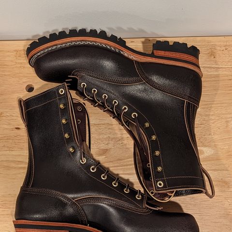 Nicks Lace to Toe Heritage in Horween Brown Waxed Flesh