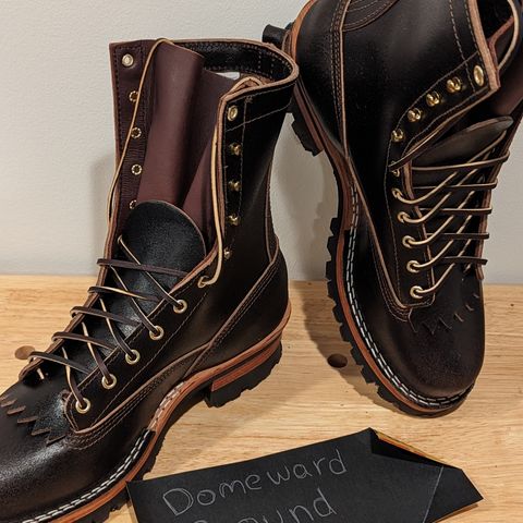 Nicks Lace to Toe Heritage in Horween Brown Waxed Flesh