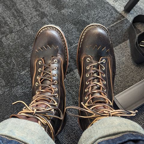 Nicks Lace to Toe Heritage in Horween Brown Waxed Flesh